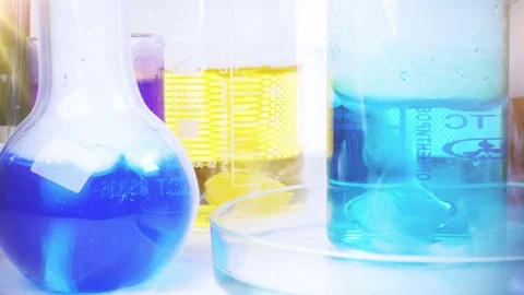 Laboratory Equipment. Laboratory Experiment Stock Footage 71500493