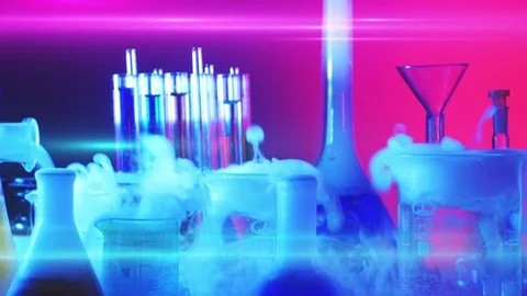 Laboratory Equipment. Laboratory Experiment Stock Footage