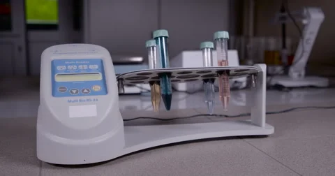 Laboratory equipment. Multi rotator Stock Footage 63135933
