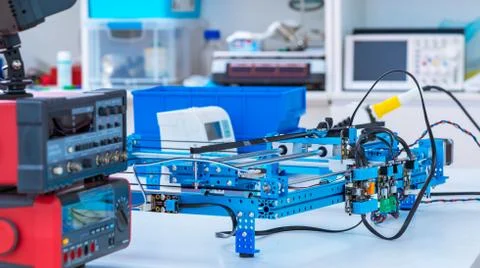 Laboratory equipment physical optical experiments Foto stock