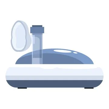 Laboratory equipment processing sample emitting vapor Stock Illustration