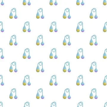 Laboratory equipment science flask experiment seamless pattern Stock Illustration