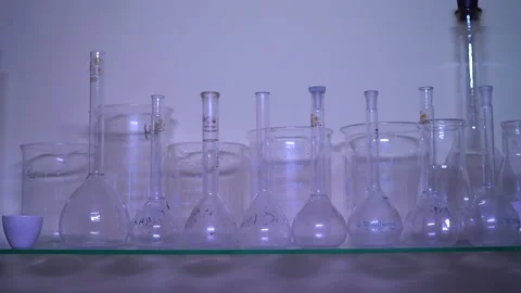 Laboratory Equipment. Slider shot Stock Footage 159743853