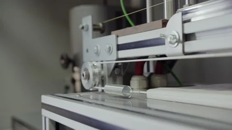 Laboratory equipment for study of properties of polymers Stock Footage 230037048