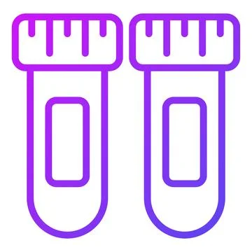 A laboratory equipment for trendy style vector test tube icon Illustrazione stock