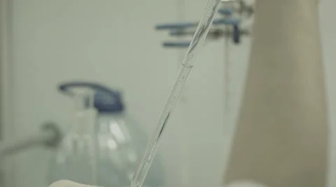 Laboratory experiment Stock Footage 42755909