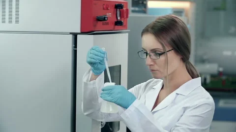 Laboratory Experiment Stock Footage 44454795