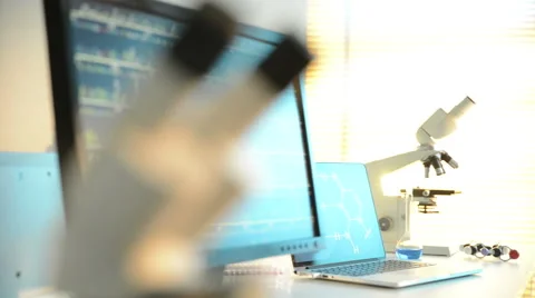 Laboratory Experiment Stock Footage 56427756