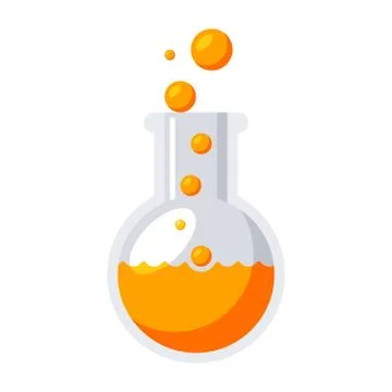 Laboratory flask icon Stock Illustration