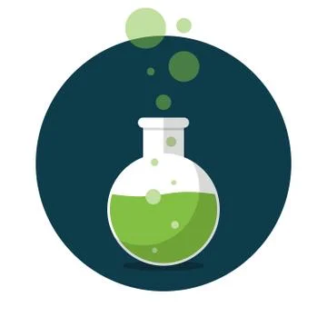 Laboratory flask Stock Illustration
