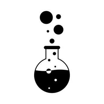 Laboratory flask Stock Illustration