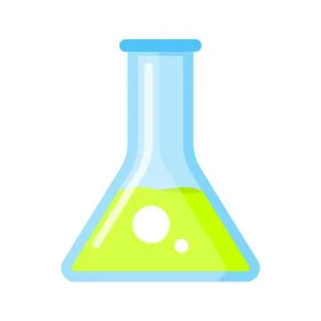 Laboratory flask. Stock Illustration