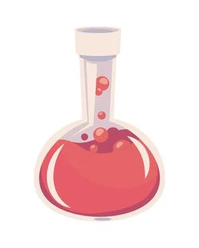 Laboratory flask sample イラスト素材