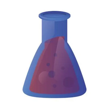 Laboratory flask test isolated icon イラスト素材
