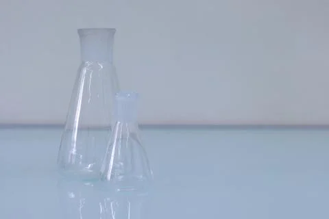Laboratory flasks Stock Photos
