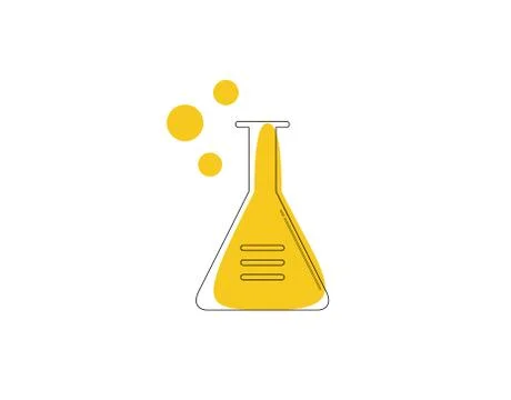 Laboratory Flat Icon on white background in vector illustration Stock Illustration