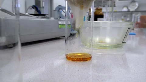 Laboratory Fluid Filtration Stock Footage 122168696