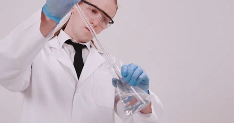 In a laboratory Stock Footage 134914583