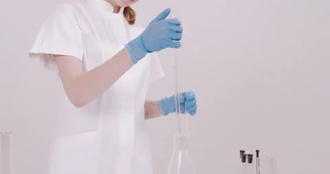 In a laboratory Stock Footage 134914777
