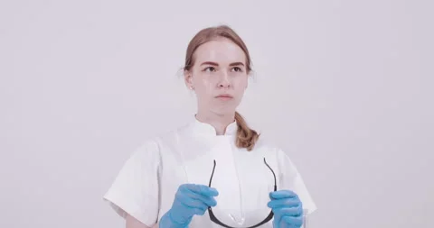 In a laboratory Stock Footage 134914805