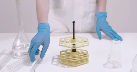 In a laboratory Stock Footage 134914894
