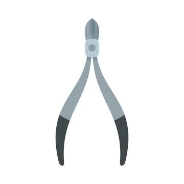Laboratory forceps icon flat isolated vector Stock Illustration
