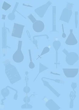 Laboratory glass background Illustrazione stock