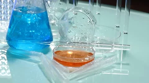 Laboratory glass Stock Footage 8924340