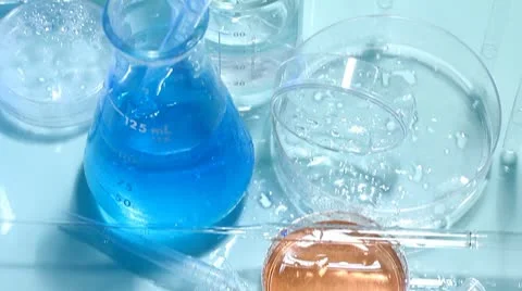 Laboratory glass Stock Footage 8924775