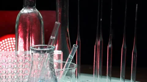 Laboratory glass Stock Footage 8927022