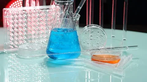 Laboratory glass Stock Footage 8927105