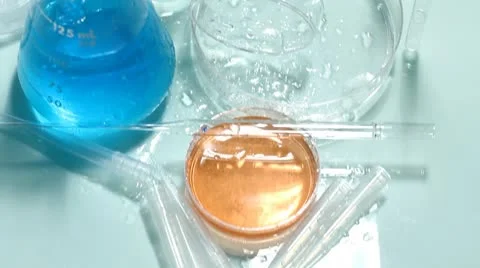 Laboratory glass Stock Footage 8927326