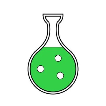 Laboratory glass. Stock Illustration
