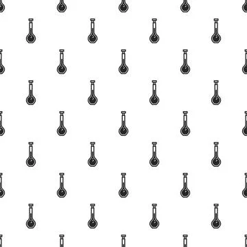 Laboratory glass pattern seamless Stock Illustration