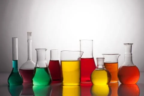 The Laboratory glass Foto stock