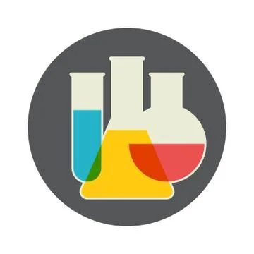 Laboratory glassware Stock Illustration