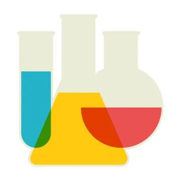 Laboratory glassware Stock Illustration