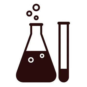 Laboratory glassware Stock Illustration