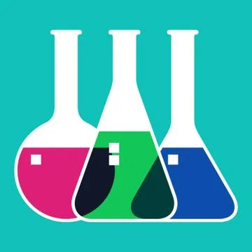 Laboratory glassware Stock Illustration