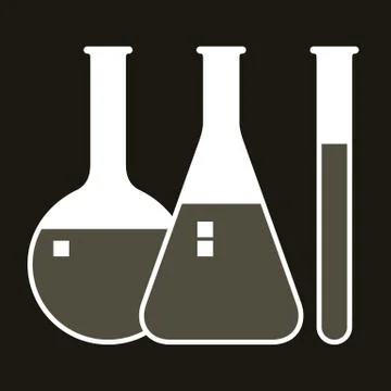 Laboratory glassware Stock Illustration
