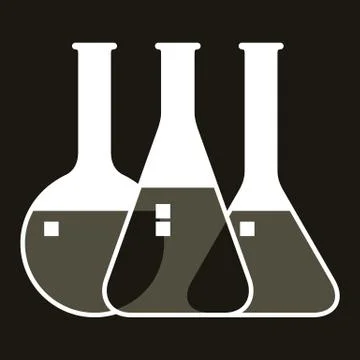 Laboratory glassware Stock Illustration