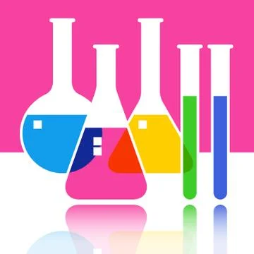 Laboratory glassware Stock Illustration
