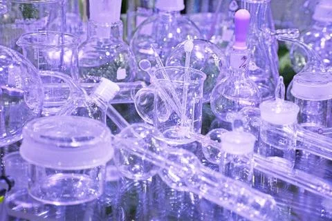 Laboratory glassware 스톡 사진