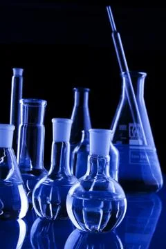 Laboratory glassware Stock Photos