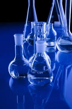 Laboratory glassware Stock Photos