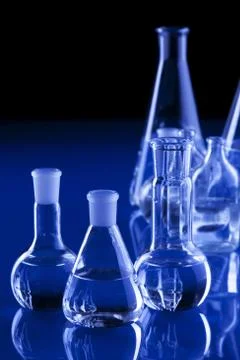 Laboratory glassware Stock Photos