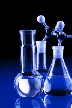 Laboratory glassware Stock Photos