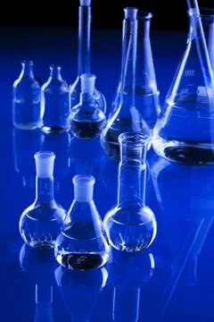 Laboratory glassware Stock Photos