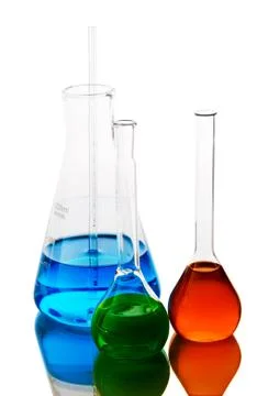 Laboratory glassware Stock Photos