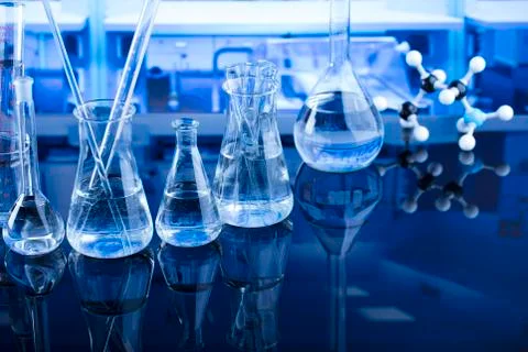 Laboratory glassware Stock Photos